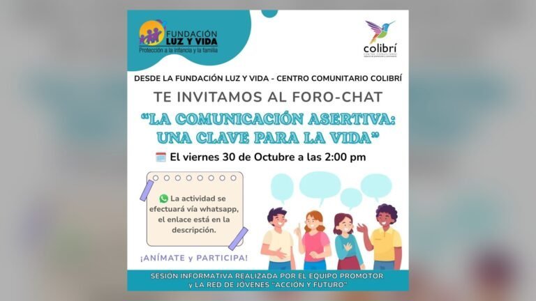 💬 Foro-chat «La comunicación asertiva: una clave para la vida»