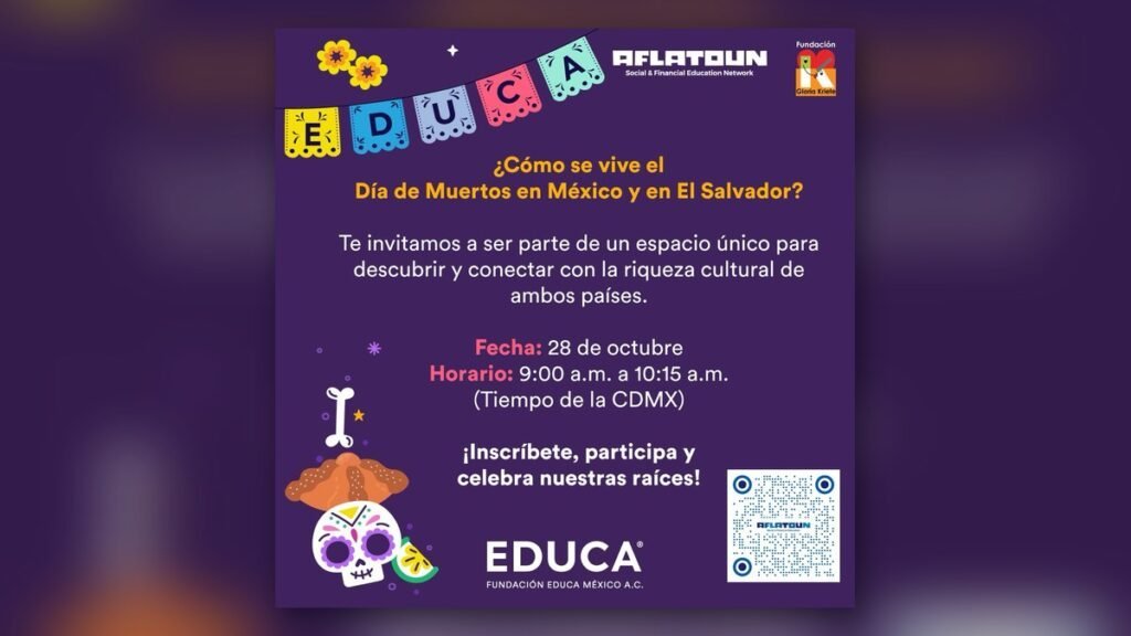 🌼 Día de Muertos en México y El Salvador: encuentro de la Red Aflatoun