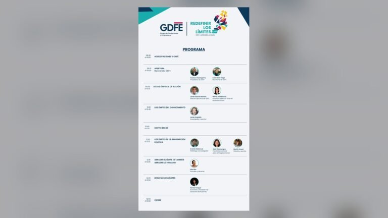 Programa de la XXIV Jornada Anual de GDFE «Redefinir los límites»